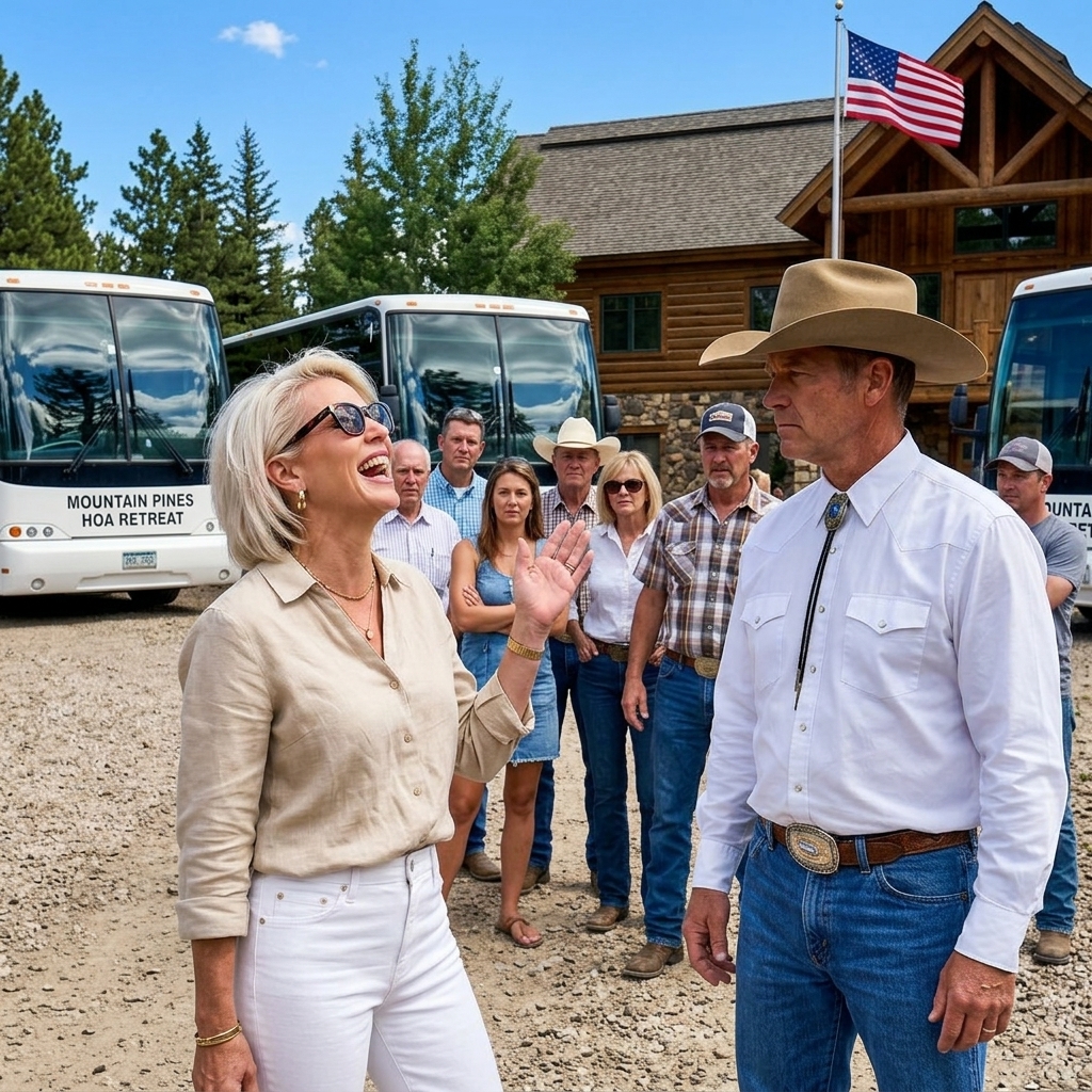HOA President Brought Five Party Buses to Trespass My Off-Grid Cabin Without Me Knowing, But She Didn’t Notice My Security Cameras
