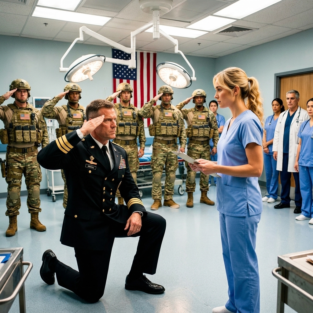 Her Boss Called Her an “Adequate” Night Nurse — Until 7 Navy SEALs Walked In and Saluted Their Captain