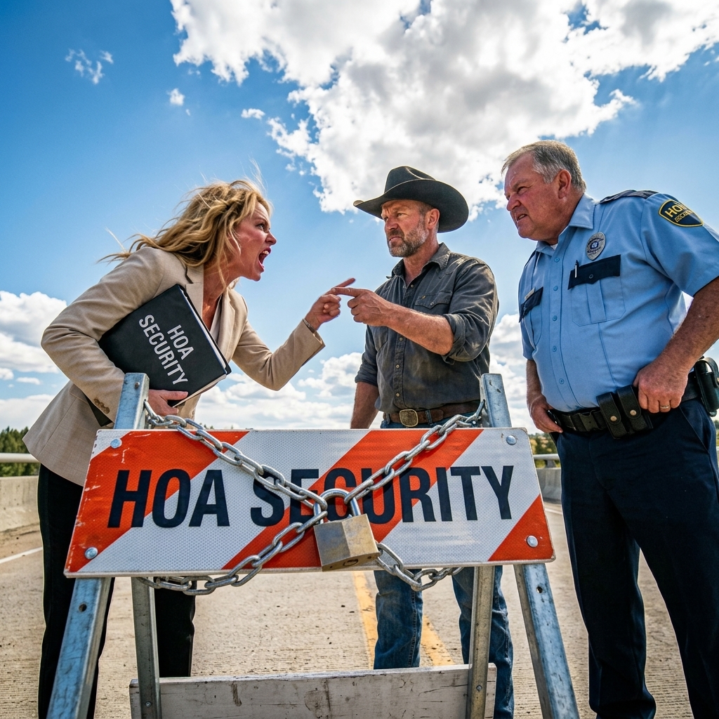 HOA President Chained an Old Man’s Bridge for a Land Grab — Until He Revealed His Hidden Camera Footages