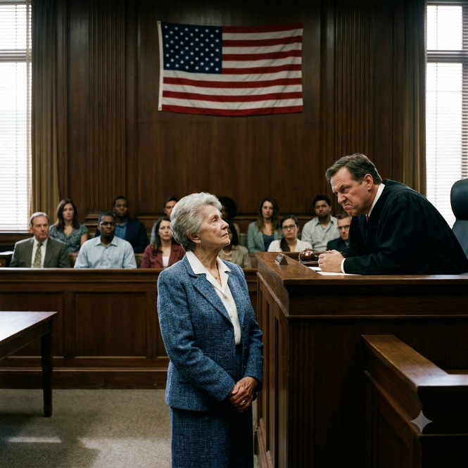 The Arrogant Judge Mocked a Quiet Old Woman in Court — Then Her Call Sign Stopped the Room Cold