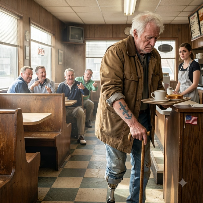 The Manager Asked The Quiet Old Man To Sit Outside—Then A Stranger Walked In And Delivered A Perfect Salute