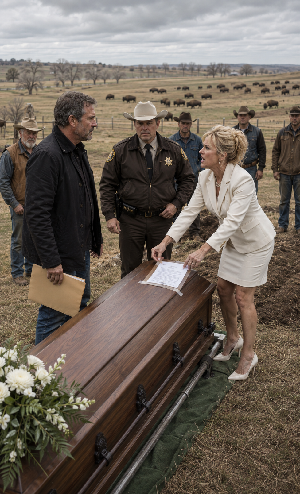 HOA Karen Taped a Lethal Order to My Grandfather’s Coffin — Then Watched the Sheriff Open His Secret File