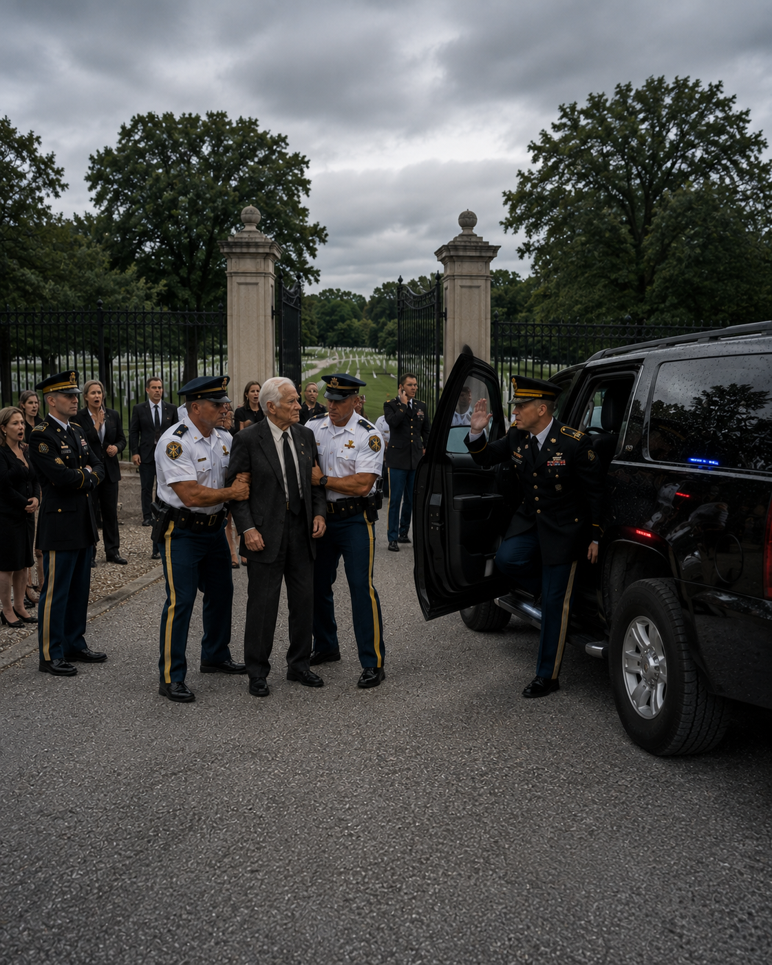 The young lieutenant ordered his guards to drag me away from my best friend’s funeral because my threadbare suit didn’t have any medals