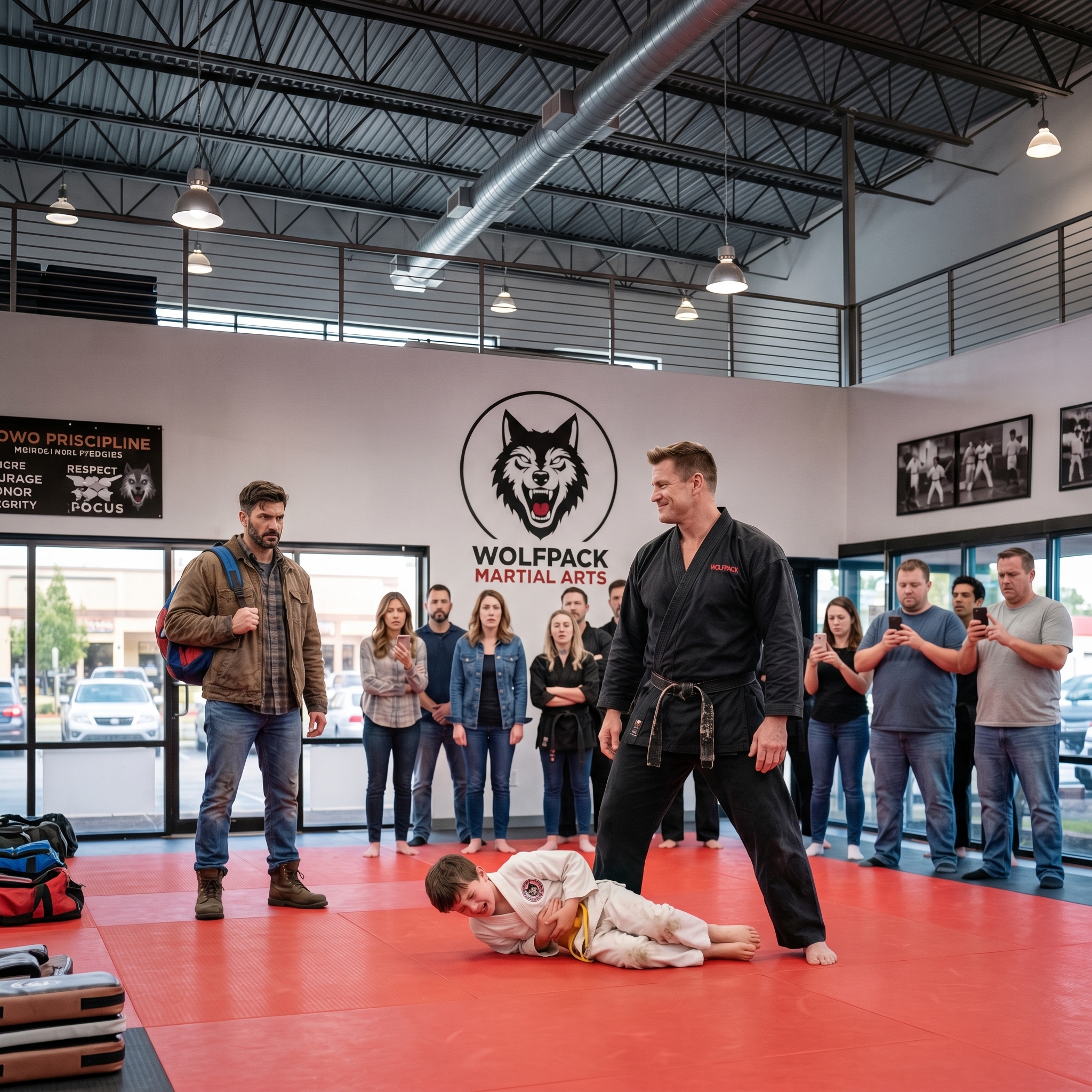 I watched the arrogant, 220-pound black belt drive his knee into my 9-year-old son’s chest while twenty parents filmed it on their phones