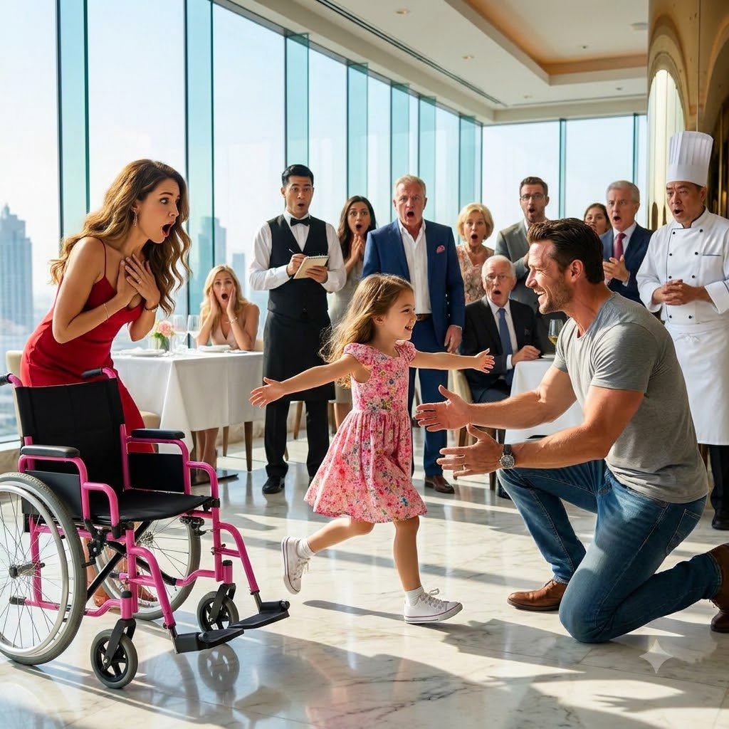 My wealthy investors laughed in the middle of a five-star restaurant when I trusted my paralyzed daughter’s recovery to a quiet man in a cheap gray t-shirt.