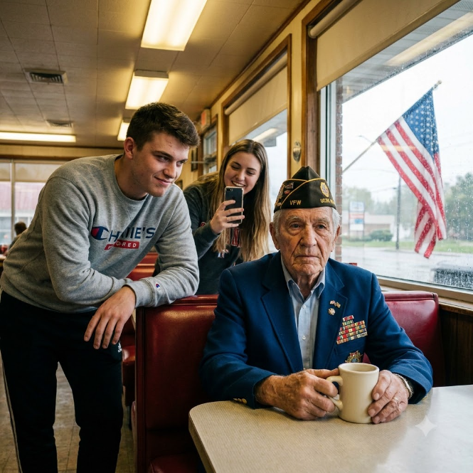 They Mocked His Faded Blazer And “Costume” Medals, Unaware He Was The Reason They Were Alive To Joke