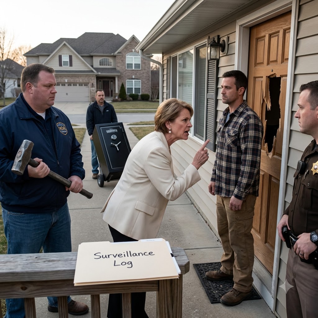 3 Men Broke Into My House on HOA’s Order at 6:12 AM — She Had No Idea the Safe Was Filled With Bait Files and Hidden Cameras