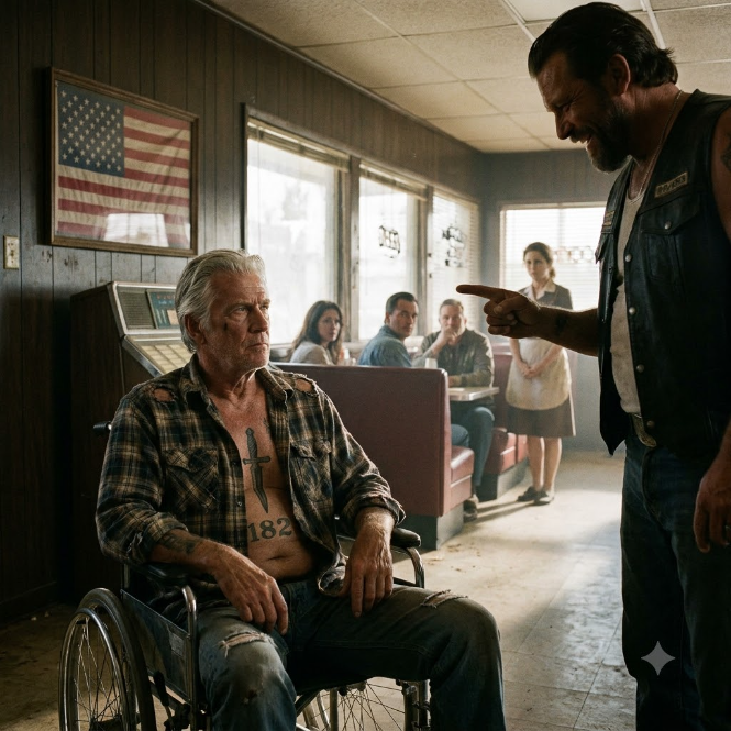 They Mocked The Disabled Veteran’s Tattoo, Until A Fleet Of Black SUVs Surrounded The Roadside Bar.