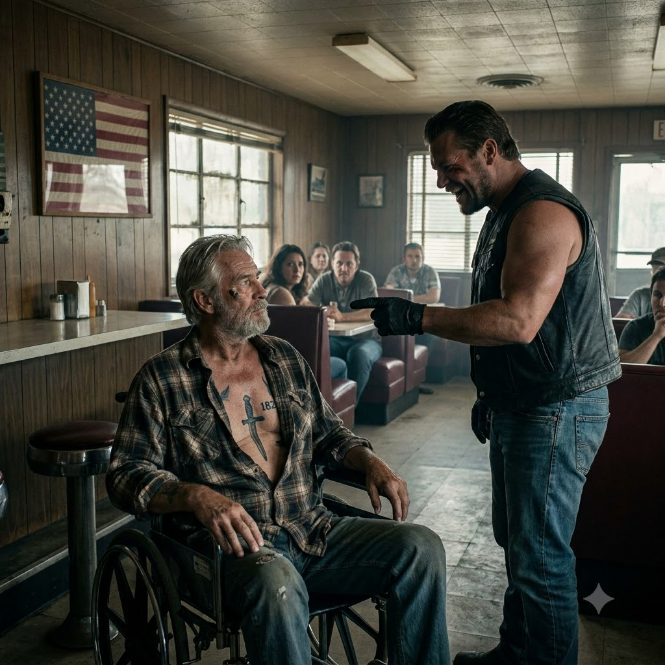 Bikers Bullied A Quiet Old Man In A Diner, Unaware Of The Deadly Number Etched On His Chest.