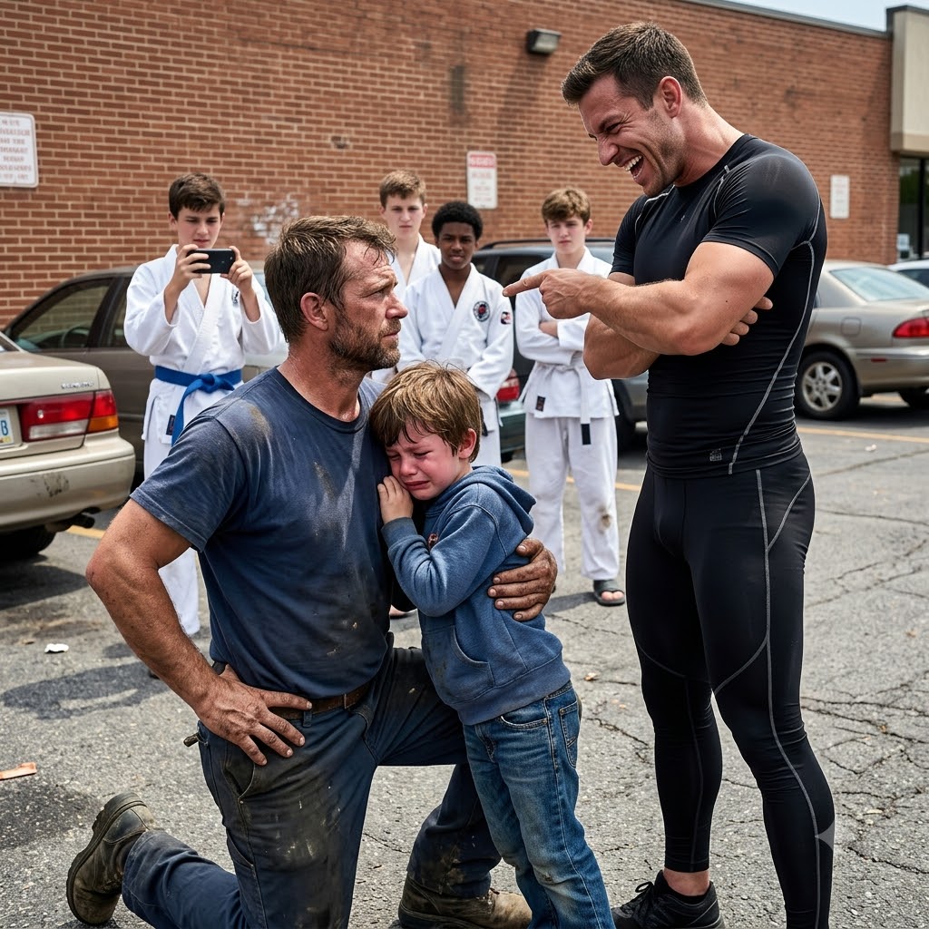 The MMA black belt mocked my dad bod and shoved me into the wall, making my son bleed. I leaned in and whispered one number into his ear.