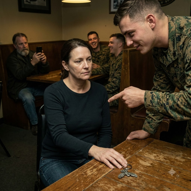 The young Marine cornered me in the dive bar and mocked my pewter keychain. I covered the metal bird with my hand and waited for the Base Commander to walk through the door.