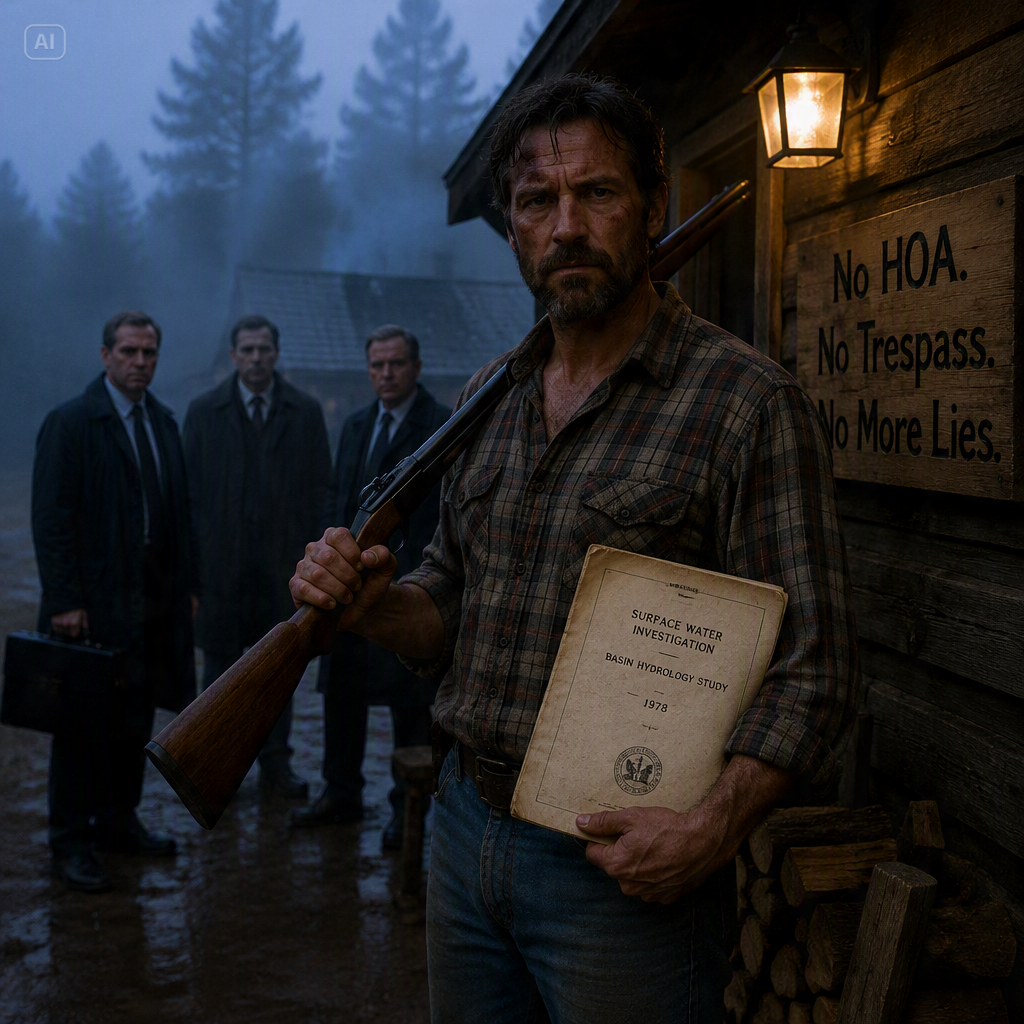 I BOUGHT A PEACEFUL CABIN, THEN HOA GUARDS ACCUSED ME OF TRESPASSING ON MY OWN LAND, “REALLY HOA?”
