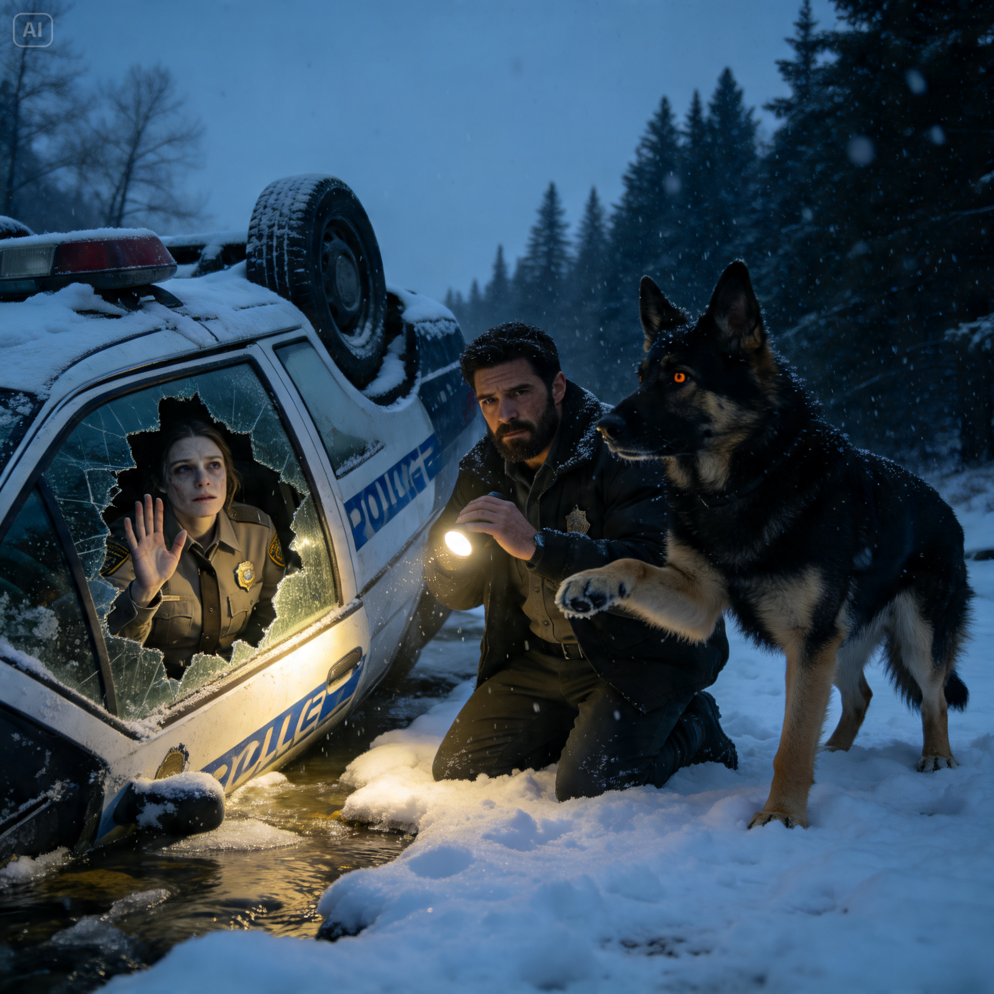 MY DOG CLAWED THROUGH THE SNOW AT 5 A.M. AND FOUND A DYING COP, SHE WAS HIDING NEARLY DESTROYED EVERYTHING I HAD LEFT TO LOSE!