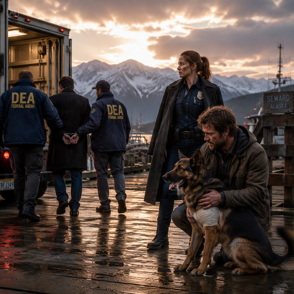 FEMALE OFFICER WAS ABANDONED TO DIE IN AN ICY PATROL CAR, UNTIL A NAVY SEAL AND HIS K9 APPEARED HER AND…